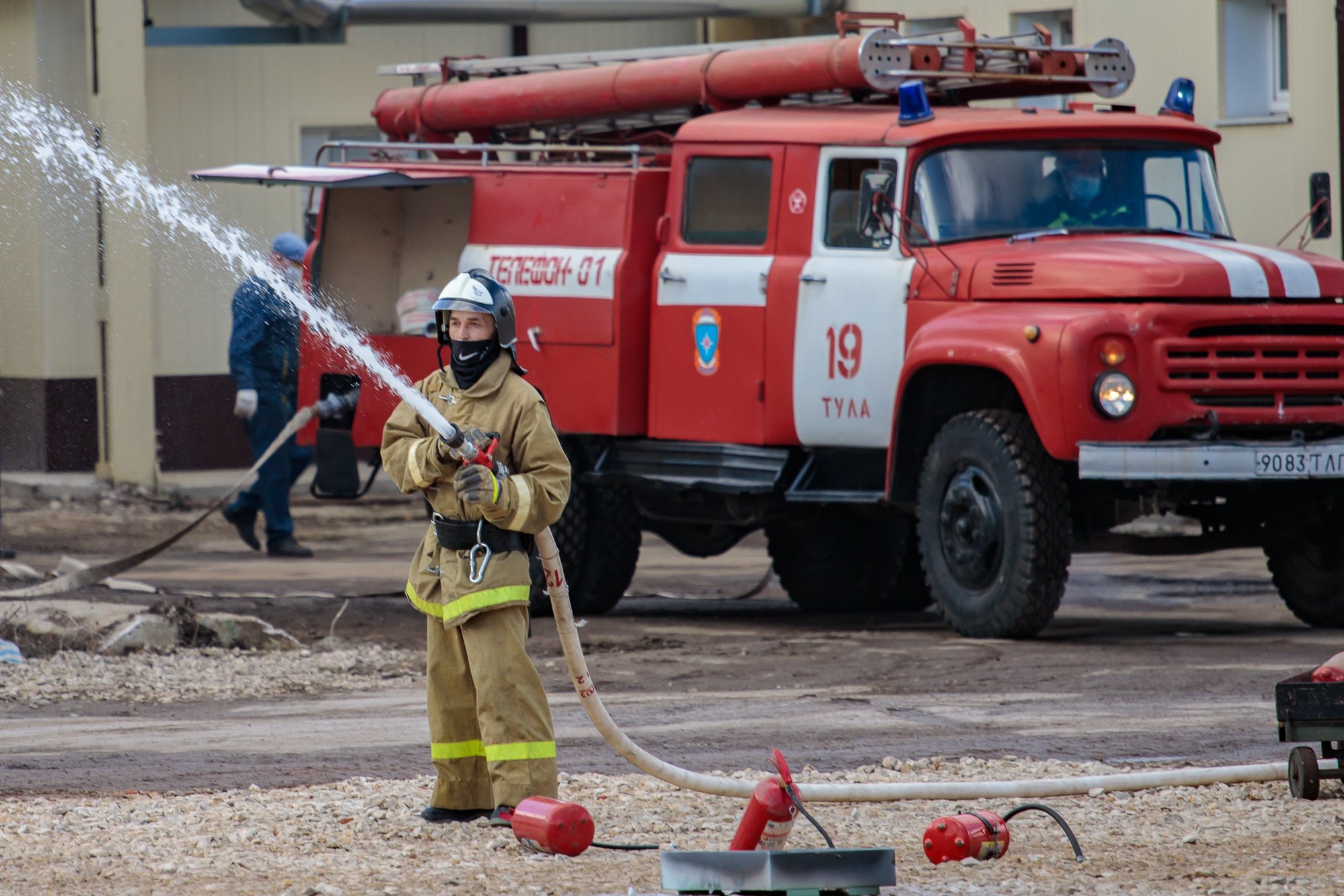 9 апреля на территории АО «Тулаточмаш» состоялись учения по пожарной безопасности